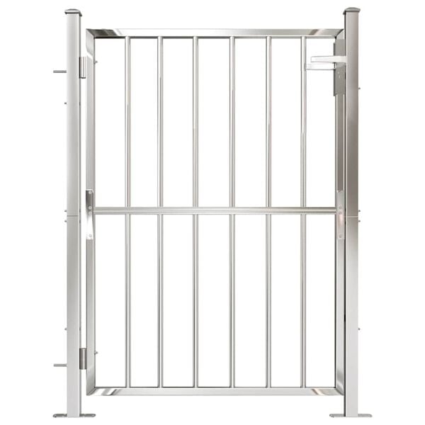 vidaXL Garden Gate 39.4" x 47.2" Stainless Steel