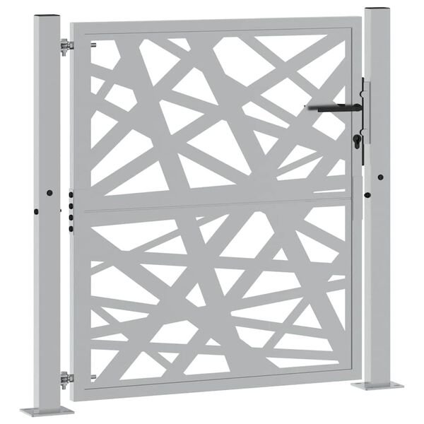vidaXL Garden Gate 39.4x39.4" Weathering Steel Light Design