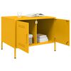 vidaXL Coffee Table Mustard Yellow Cold-Rolled Steel 26.8 x 19.7 x 19.9 in