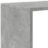 vidaXL Room Divider Bookshelf Concrete grey Engineered wood