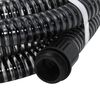 vidaXL Suction Hose Black PVC, Brass 1.1 inch outer diameter Durable