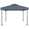 vidaXL Gazebo Anthracite Aluminum 157.5 x 118.1 in