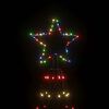 vidaXL Christmas Cone Tree Multicolored Powder-coated steel, copper, PVC