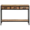 vidaXL Console Table 39.4"x13.8"x27.6" Solid Rough Wood Mango