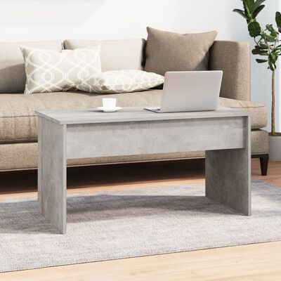 vidaXL Coffee Table Concrete Gray 40.2"x19.9"x20.7" Engineered Wood