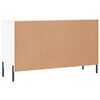 vidaXL Sideboard White Engineered wood, Metal Medium Sideboard