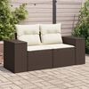vidaXL Garden Sofa Brown