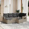 vidaXL Garden Sofa Set Light Grey