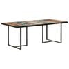 vidaXL Dining Table Multicolor Solid reclaimed wood 78.7 x 39.4 in