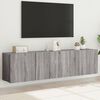 vidaXL TV Cabinet Set of 2 Gray Sonoma Engineered wood Medium