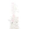 vidaXL Artificial Christmas Tree White PVC and metal Collapsible