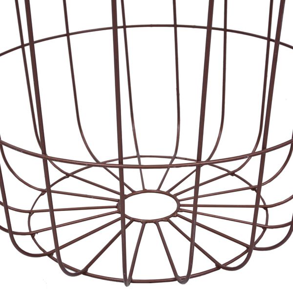 vidaXL Coffee Table Copper Metal Medium Removable Tray Top