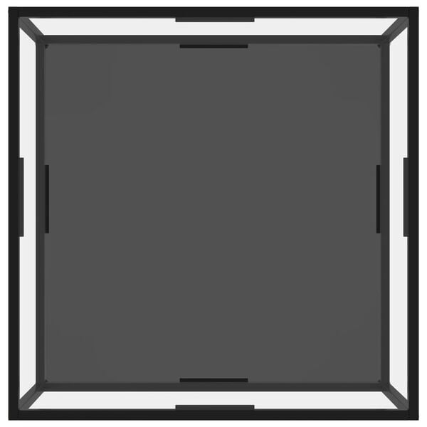 vidaXL Coffee Table Transparent and black