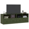 vidaXL TV Cabinet Set of 2 Olive Green Cold-rolled Steel Medium