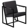 vidaXL Armchair Grey Real leather, Powder-coated steel Single Simple