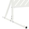 vidaXL Privacy Screen White 39.37 x 19.69 x 70.87 in Steel
