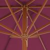 vidaXL Garden Parasol Bordeaux Red