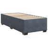 vidaXL Bed Frame Dark gray Velvet, Plywood, Engineered wood Twin