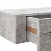 vidaXL Drawer Shelf Set of 2 Concrete Grey MDF 23.6 x 9.3 x 3.9 in