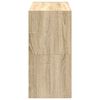 vidaXL Shoe Rack Set of 2 Sonoma Oak Engineered Wood Medium Stackable