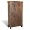 vidaXL Bookshelf Multicolor Reclaimed solid wood with iron handles Medium