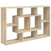 vidaXL Wall Shelf Sonoma Oak Engineered Wood Medium Wall Shelf