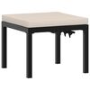 vidaXL Bench Set Black Powder-coated steel Large Adjustable Armrests