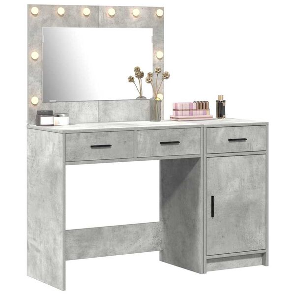 vidaXL Dressing Table 2 pcs Gray 40 x 41 x 75 cm Engineered wood