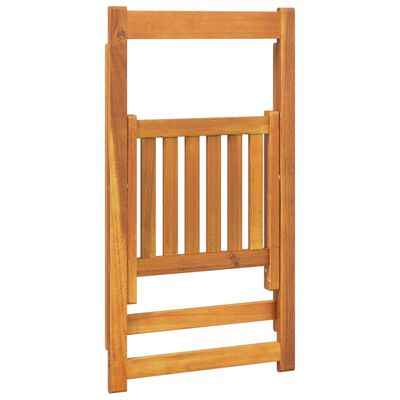 vidaXL Folding Patio Chairs 4 pcs Solid Wood Acacia