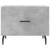 vidaXL Coffee Table Concrete grey Engineered wood, Iron 19.7x19.7 in