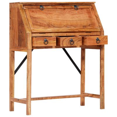 vidaXL Writing Desk 17.8"x15.7"x42.1" Solid Acacia Wood