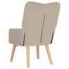 vidaXL Armchair Light Grey 24.80 x 26.38 x 37.01 in Sherpa Fabric
