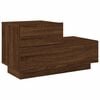 vidaXL Bedside Cabinet Brown Oak Engineered wood Bedside Cabinet