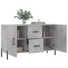 vidaXL Sideboard Concrete grey Engineered wood, metal Medium Sideboard