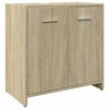 vidaXL Bathroom Furniture Set Sonoma Oak Engineered Wood Large Modern