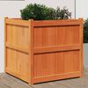 vidaXL Garden Planter Wax brown Solid pine wood 27.6 in Planters
