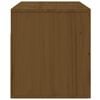 vidaXL Wall-mounted Bedside Cabinet Honey brown Solid pine wood Medium