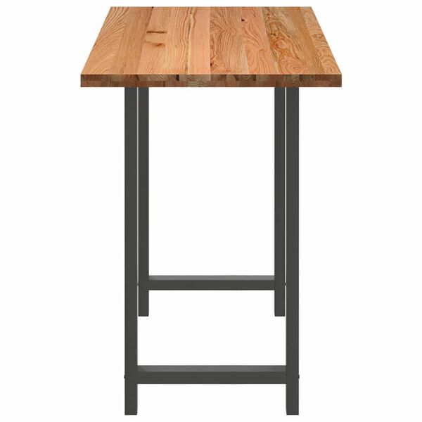 vidaXL Dining Table Light Brown, Anthracite