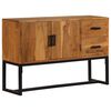 vidaXL Sideboard Natural Brown Solid Acacia wood, Iron, Engineered wood