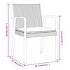 vidaXL 9 Piece Patio Dining Set with Cushions Poly Rattan and Steel