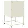 vidaXL Bedside Cabinet White 14.2"x15.4"x23.8" Steel