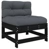 vidaXL Garden Lounge Set Black