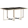 vidaXL Garden Dining Set Beige, Black, Cream White