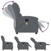 vidaXL Electric Massage Recliner Chair Dark Gray