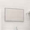 vidaXL Mirror Concrete grey Engineered wood, Acrylic Medium Mirror