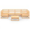 vidaXL Garden Lounge Set Natural wood Solid pine wood (untreated) Medium