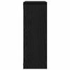 vidaXL Wall Shelf Black Oak Engineered Wood Medium Wall Shelf Square