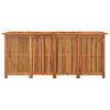 vidaXL Garden Storage Box Natural wood Solid acacia wood Large
