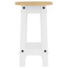 vidaXL Bar Set White Solid pine wood Compact Foldable Rustic
