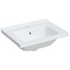 vidaXL Bathroom Sink White 24.0x18.9x7.7" Rectangular Ceramic
